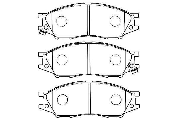 KAVO PARTS Комплект тормозных колодок, дисковый тормоз BP-6597